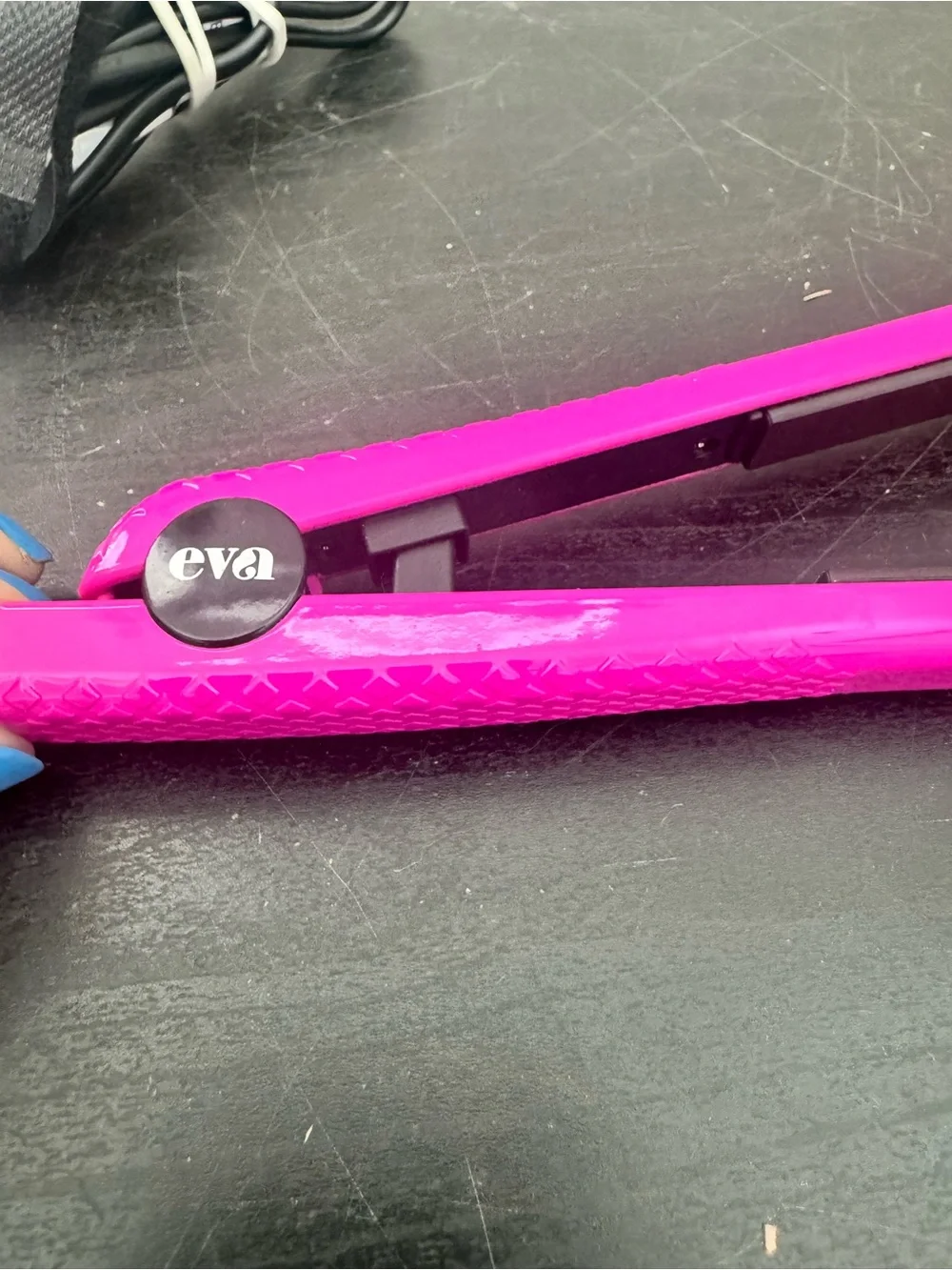 Eva Mini Travel Flat Iron Hair Straightener 0.5” Purple